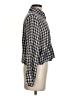 Zara Checkered-gingham Blue Long Sleeve Blouse Size S - photo 4