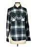 J.Crew 100% Cotton Plaid Green Long Sleeve Button-Down Shirt Size 4 - photo 1