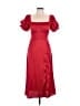 Francesca's 100% Polyester Red Cocktail Dress Size M - photo 1