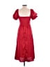 Francesca's 100% Polyester Red Cocktail Dress Size M - photo 2