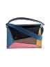 Mlouye Color Block Blue Black Crossbody Bag One size - photo 1