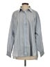 AER Stripes Blue Long Sleeve Button-Down Shirt Size S - photo 1