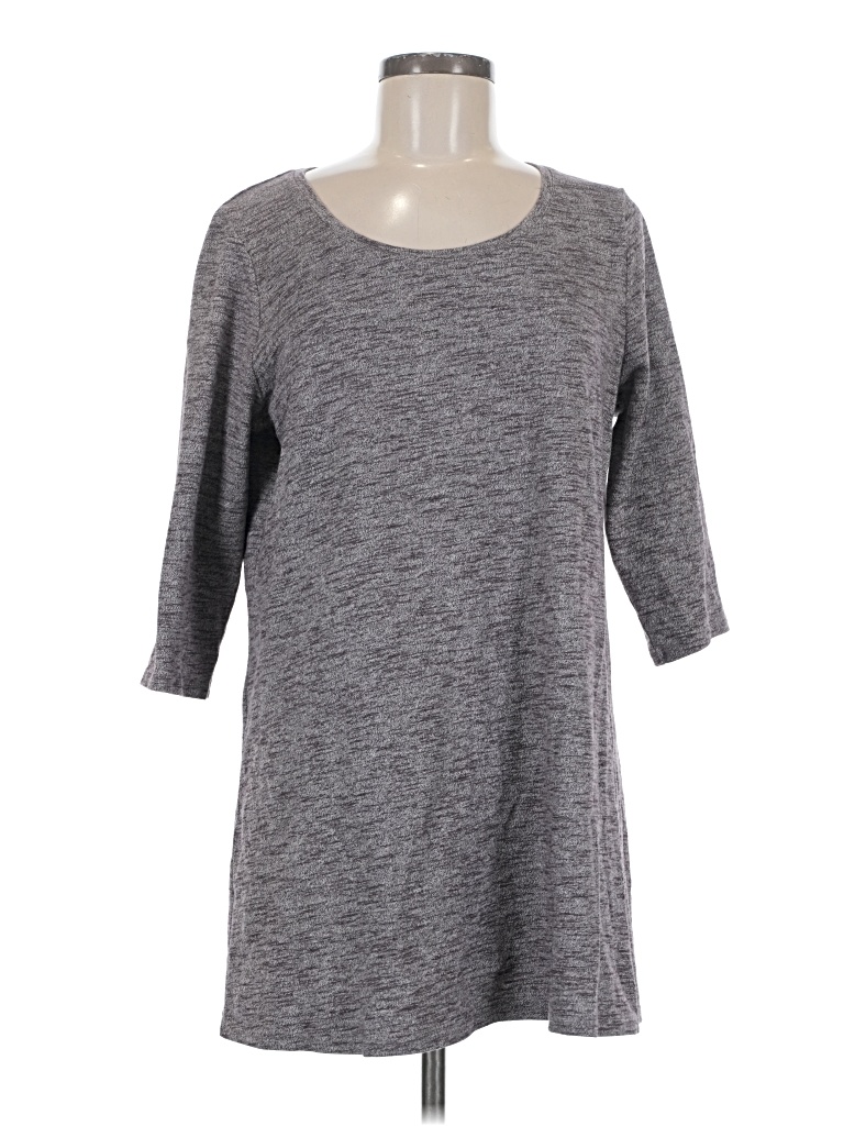 Pre-owned Purejill 3/4 Sleeve T-shirt In Gray