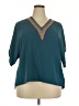 Shein Curve Teal 3/4 Sleeve Blouse Size 18 Plus (3) - photo 1