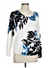 Chico's Floral White Pullover Sweater Size L - photo 1
