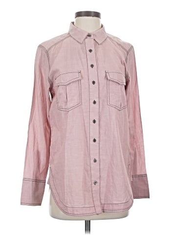 Free People Long Sleeve Button-Down Shirt (view 1)
