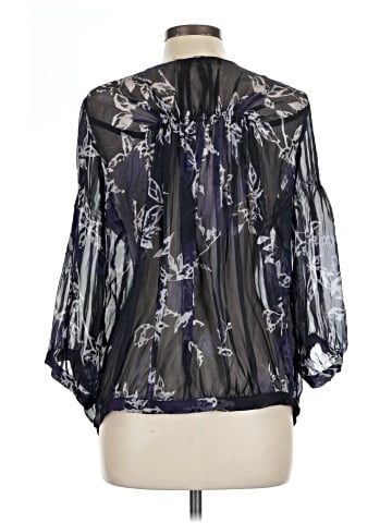 Zara Basic 3/4 Sleeve Silk Top (view 2)