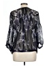 Zara Basic 100% Silk Black 3/4 Sleeve Silk Top Size L - photo 2