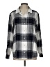 Athleta Plaid Silver Long Sleeve Button-Down Shirt Size L (estimated) - photo 1