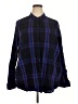 Chaps Plaid Black Long Sleeve Button-Down Shirt Size 4X - photo 1