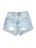 Superdown Stars Blue Denim Shorts Size 23 waist - photo 1