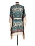 BCBGMAXAZRIA 100% Polyester Teal Kimono Size L - photo 2