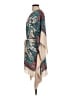 BCBGMAXAZRIA 100% Polyester Teal Kimono Size L - photo 5