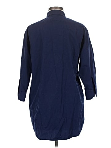 Lauren Jeans Co. 3/4 Sleeve Button-Down Shirt (view 2)