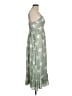 Simplee 100% Polyester Paisley Green Casual Dress Size M - photo 4