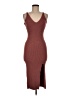 Dynamite Solid Brown Casual Dress Size M - photo 1