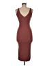 Dynamite Solid Brown Casual Dress Size M - photo 2