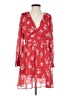 Assorted Brands 100% Polyester Floral Red Casual Dress Size S - photo 1