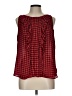 Elle 100% Polyester Red Sleeveless Blouse Size L - photo 1