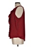 Elle 100% Polyester Red Sleeveless Blouse Size L - photo 5