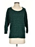 Sparkle & Fade Tweed Green Teal Pullover Sweater Size S - photo 1