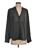 Vince. 100% Silk Gray Long Sleeve Silk Top Size S - photo 1