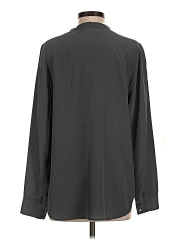 Vince. Long Sleeve Silk Top (view 2)