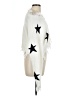 Shein 100% Acrylic Stars Ivory Pullover Sweater Size L - photo 4
