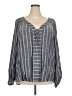 Torrid 100% Rayon Gray Long Sleeve Blouse Size 3X Plus (3) - photo 1