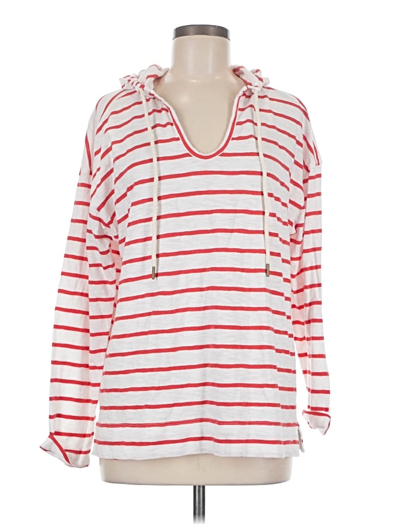 Pre-owned Lou & Grey Pullover Sweater In White