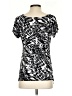 Brittany Black 100% Polyester Black Short Sleeve Top Size S - photo 2