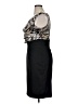 Connected Apparel 100% Polyester Graphic Black Cocktail Dress Size 14 - photo 5