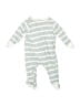 Gerber Stripes Gray Long Sleeve Outfit Size 0-3 mo - photo 2