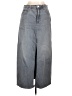 Universal Thread Gray Denim Skirt Size 10 - photo 1