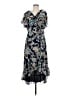 Chico's 100% Polyester Paisley Blue Casual Dress Size Med (1) - photo 1
