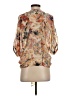 Jeans By Buffalo 100% Polyester Tan 3/4 Sleeve Blouse Size S (petite) - photo 2