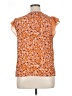 DR2 100% Rayon Orange Sleeveless Blouse Size XL - photo 2