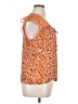 DR2 100% Rayon Orange Sleeveless Blouse Size XL - photo 4