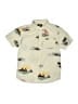 O'Neill Print Ivory Short Sleeve Button-Down Shirt Size M - photo 1
