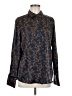 Nordstrom Rack 100% Polyester Paisley Brown Long Sleeve Blouse Size M - photo 1