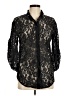 Catherine Malandrino Damask Graphic Jacquard Paisley Black Long Sleeve Blouse Size 6 - photo 1