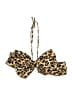 Unbranded Animal Print Gold Tan Swimsuit Top Size 4 - photo 2