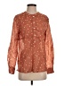 Persifor Stars Brown Long Sleeve Blouse Size S (estimated) - photo 1