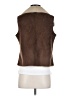 Relativity 100% Polyester Brown Faux Fur Vest Size S (petite) - photo 2
