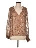 Ramy Brook Brown Long Sleeve Blouse Size L - photo 1