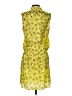 Unbranded 100% Polyester Yellow Casual Dress Size S (estimated) - photo 2