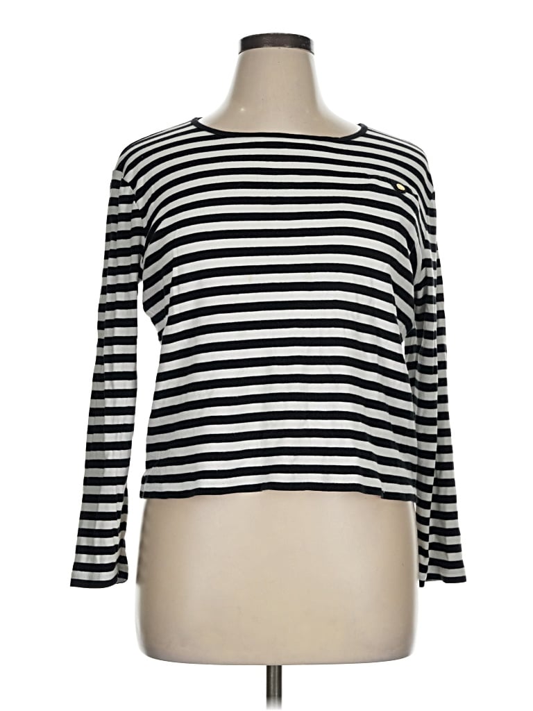 Pre-owned Lauren Jeans Co. Long Sleeve Top In Black