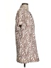Amadi 100% Cotton Animal Print Brown Short Sleeve Blouse Size S (petite) - photo 4