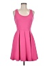 White Mark Solid Pink Cocktail Dress Size M - photo 1
