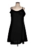 Zara Basic Solid Black Casual Dress Size L - photo 1